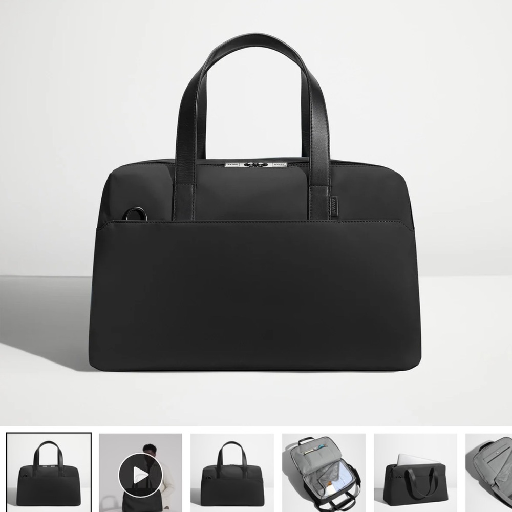 Away overnight bag - jet black
